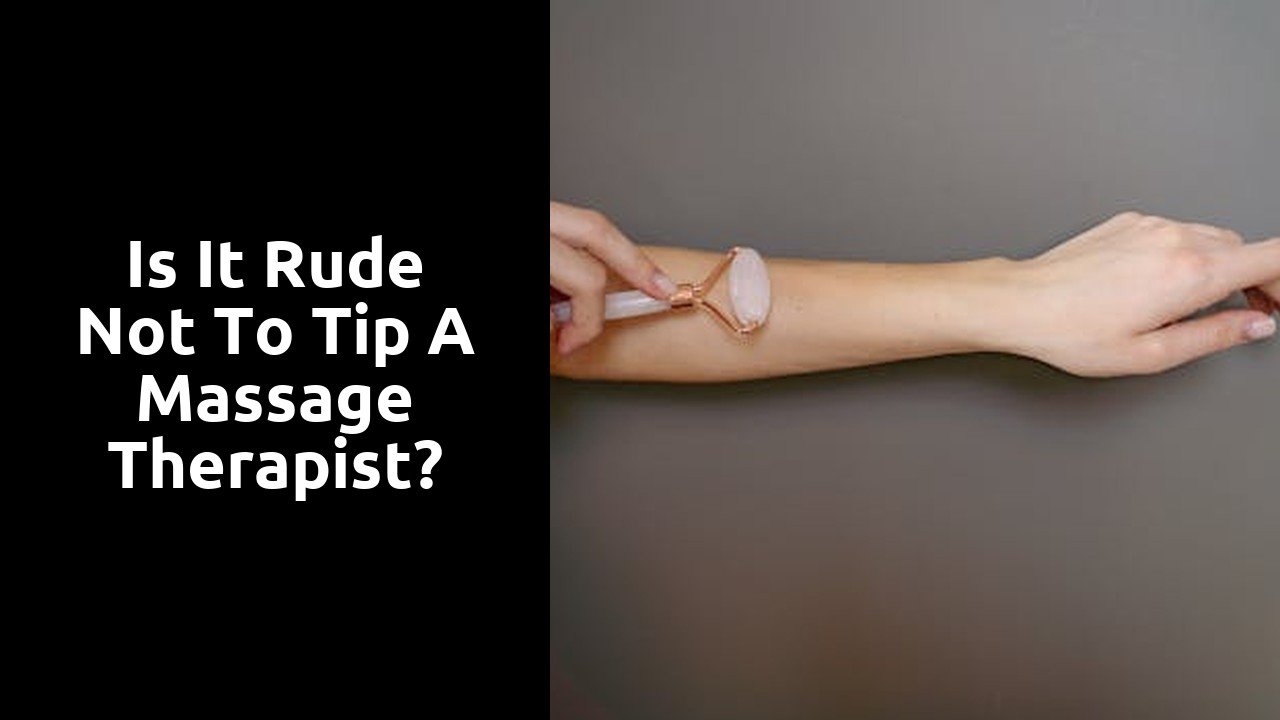 Is it rude not to tip a massage therapist?