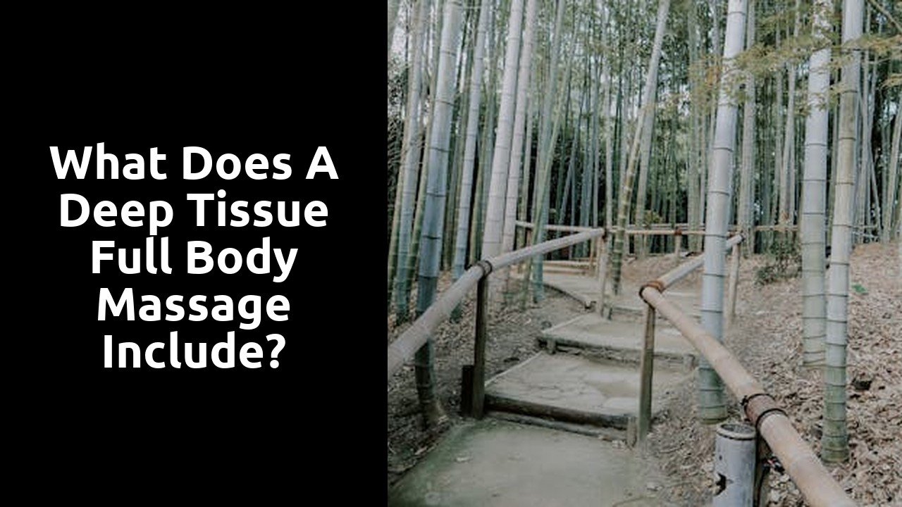 What does a deep tissue full body massage include?