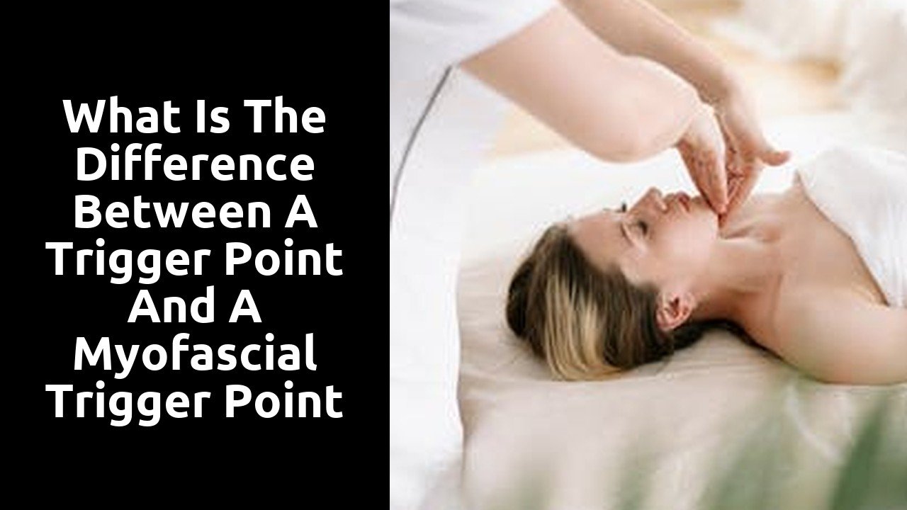 What is the difference between a trigger point and a myofascial trigger point in?